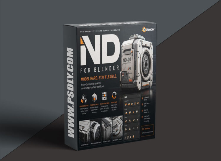 ND (Non-Destructive Modelling) v2.2.1 for Blender 1 ND Non Destructive Modelling v2.2.0 for Blender