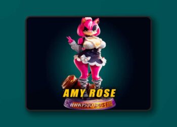 Officer Rhu – Amy Rose Goth Girl – 3D Print Model STL