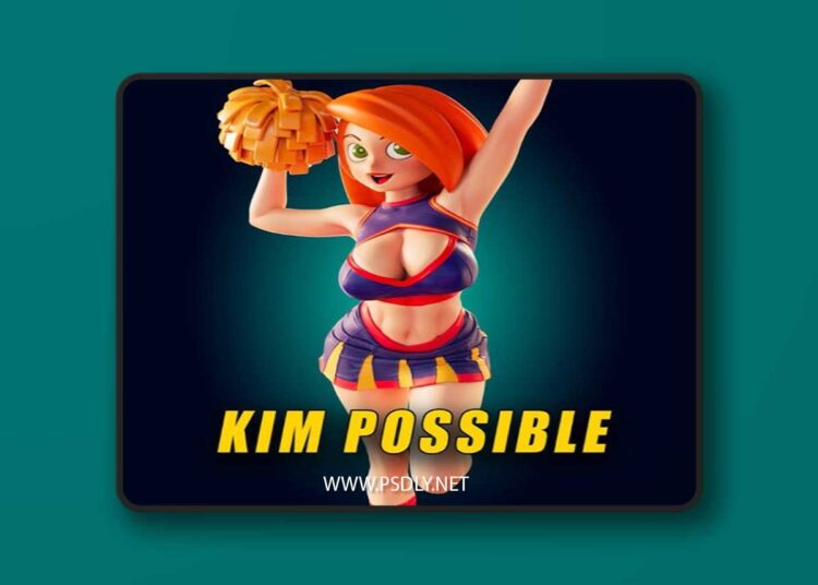 Officer Rhu – Kim Possible Cheerleader – 3D Print Model STL 1 Officer Rhu – Kim Possible Cheerleader – 3D Print Model STL