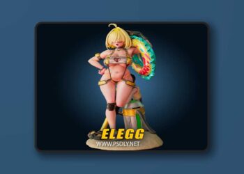 Officer Rhu – Nikke Elegg Super Curvy – 3D Print Model STL