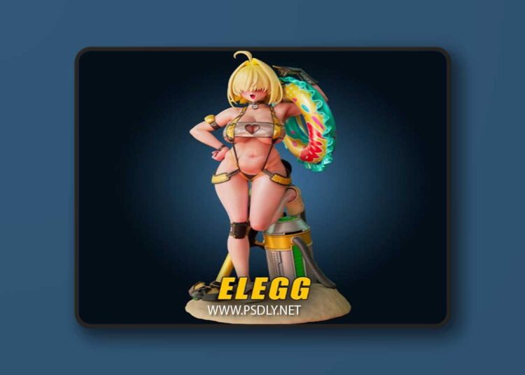 Officer Rhu – Nikke Elegg Super Curvy – 3D Print Model STL 1 Officer Rhu – Nikke Elegg Super Curvy – 3D Print Model STL