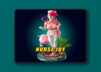 Officer Rhu – Nurse Joy Pokemon – 3D Print Model STL