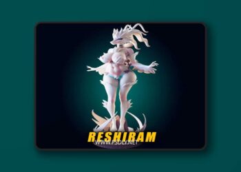 Officer Rhu – Reshiram Legendary Pokemon – 3D Print Model STL
