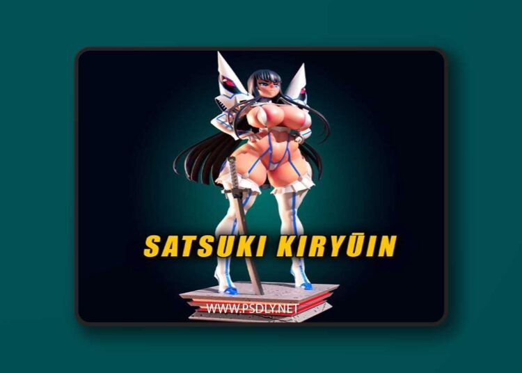 Officer Rhu – Satsuki Kiryuin Bimbo Mommy – 3D Print Model STL 1 Officer Rhu – Satsuki Kiryuin Bimbo Mommy – 3D Print Model STL