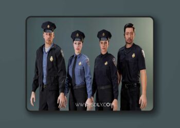 Parametric Police Uniform (Metahuman clothing) [5.2 – 5.8]