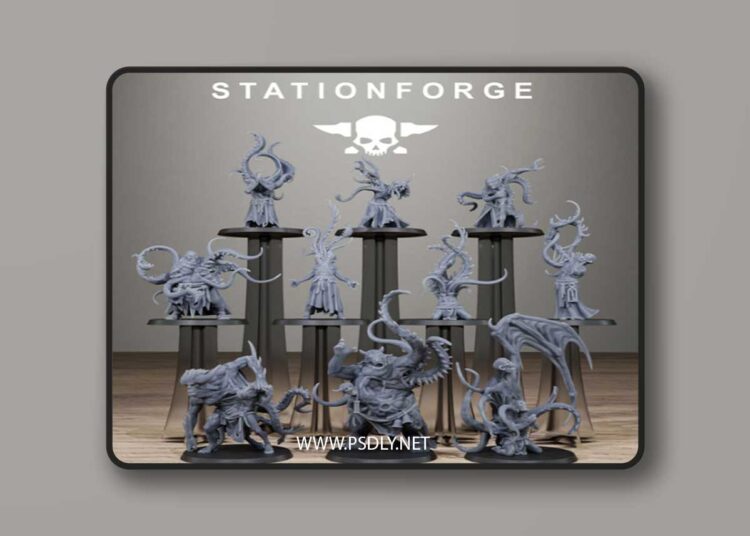 Station Forge – Corrupted Guard Possessed Demon – 3D Print Model 1 Station Forge – Corrupted Guard Possessed Demon – 3D Print Model