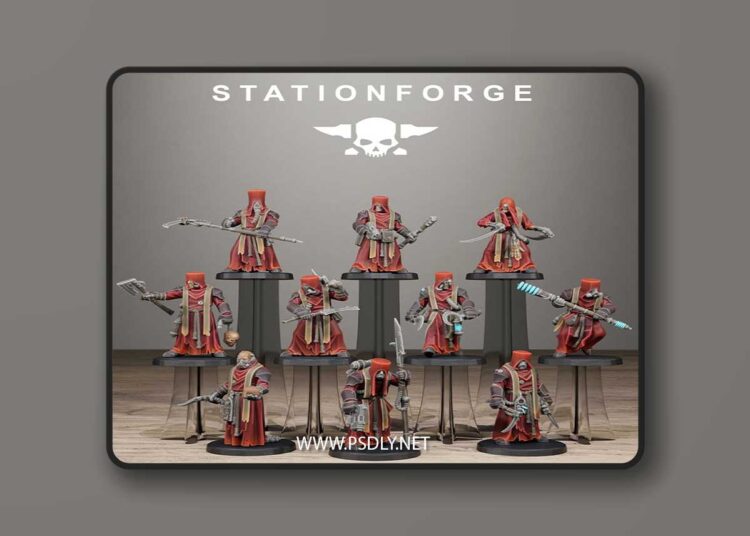 Station Forge – Scavenger Blade Preachers – 3D Print Model 1 Station Forge – Scavenger Blade Preachers – 3D Print Model