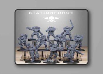 Station Forge – Vaskar Heavy Squad – 3D Print Model