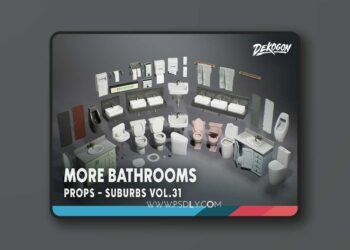 Suburbs VOL.31 - More Bathrooms (Nanite and Low Poly) [5.1 – 5.8]