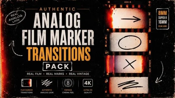 Videohive - Authentic Analog Film Marker Transitions Pack AE - 64070560 1 Videohive Authentic Analog Film Marker Transitions Pack AE 64070560
