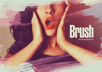 Videohive Beautiful Brush Photo Slideshow 20226387
