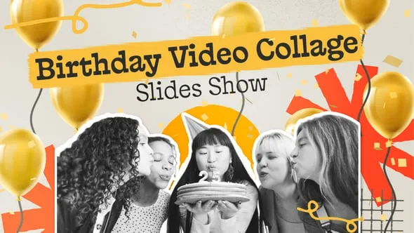 Videohive - Birthday Video Collage Slides Show - 64408946 1 Videohive Birthday Video Collage Slides Show 64408946
