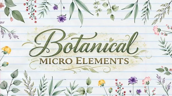 Videohive - Botanical Micro Elements 64088321 1 Videohive Botanical Micro Elements 64088321