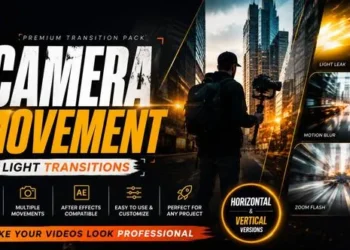Videohive Camera Movement Transitions Vertical Horizontal 64408224