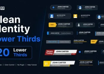Videohive Clean Identity Lower Thirds 64021536