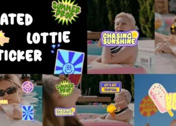 Videohive Creative Animated Lottie Sticker with Summer Theme 64086362
