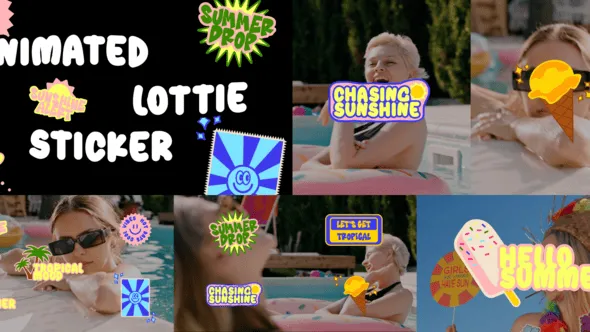 Videohive - Creative Animated Lottie Sticker with Summer Theme - 64086362 1 Videohive Creative Animated Lottie Sticker with Summer Theme 64086362