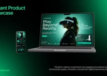 Videohive Elegant Product Showcase Mockup for Websites and Apps 64062571