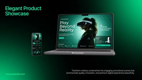 Videohive - Elegant Product Showcase Mockup for Websites and Apps - 64062571 1 Videohive Elegant Product Showcase Mockup for Websites and Apps 64062571