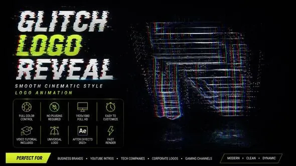 Videohive - Glitch Logo Reveal - 64390125 1 Videohive Glitch Logo Reveal 64390125