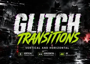 Videohive Glitch Transitions Vertical And Horizontal 64115311