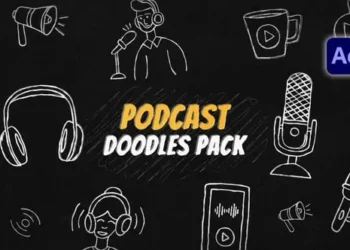 Videohive Podcast Doodles Pack 64314358
