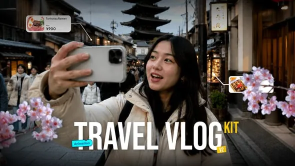 Videohive - Travel Vlog Pack - 64114913 1 Videohive Travel Vlog Pack 64114913