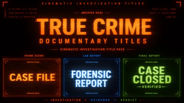 Videohive - True Crime Documentary Titles - 64153558 1 Videohive True Crime Documentary Titles 64153558