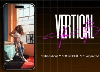 Videohive Vertical Film Burn Transitions for After Effects 64115638