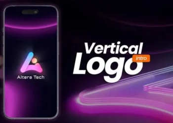 Videohive Vertical Logo Intro 64068316