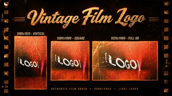 Videohive - Vintage Film Logo - 64119563 1 Videohive Vintage Film Logo 64119563