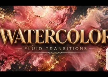 Videohive Watercolor Fluid Blur Transitions 64103443