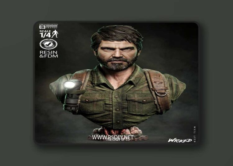 Wicked – Joel Bust Portrait – 3D Print Model STL 1 Wicked – Joel Bust Portrait – 3D Print Model STL