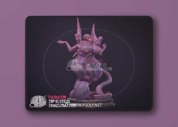Wraith Creature figurine – Infested Imagination – – 3D STL Print Model