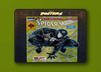 Yosh Studios – Venom Spiderman Poster – 3D Print Model STL