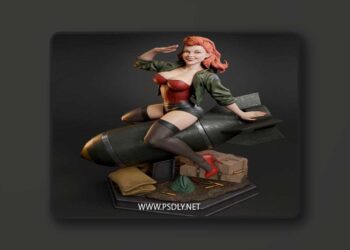Abe3D – Air Force Bombshell – 3D Print Model STL