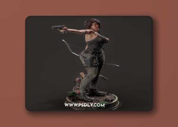 Abe3D – Lara Croft 2 – 3D Print Model STL