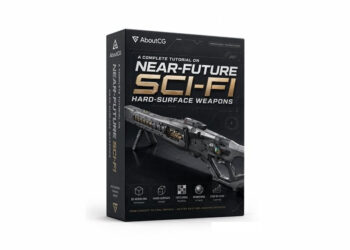 AboutCG - A Complete Tutorial on Near-Future Sci-Fi Hard-Surface Weapons
