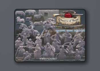 Across the Realms – Warriors of Morea March 2026 – 3D Print Model STL