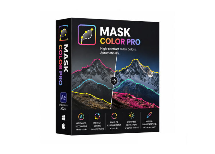 Aescripts - Mask Color Pro v1.7.2 1 Aescripts Mask Color Pro v1.7.2