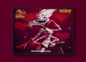 Angel Dust – Hazbin Hotel – 3D STL Print Model