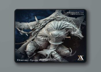 Archvillain Games – Draevan – Lycan Exarch – 3D Print Model