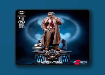 B3DSERK – Commissioner Gordon Sculpture – 3D Print Model STL