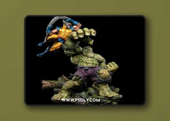 Black Owl Customs – Hulk vs Wolverine – 3D Print Model STL