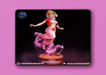 BrunoArt3D – Jeannie is a genie – 3D Print Model STL