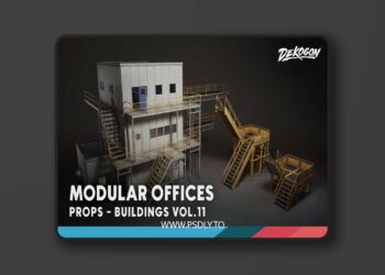 Buildings VOL.11 - Modular Offices (Low Poly) [5.1 – 5.8]