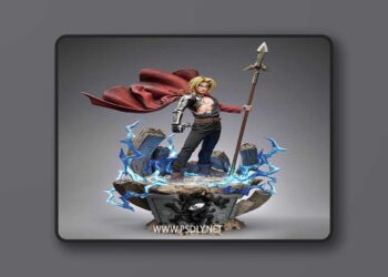CA 3D Studios – EDWARD ELRIC – 3D Print Model STL