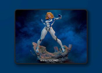 CA 3D Studios – Invisible Woman – 3D Print Model STL