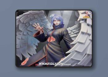 CW Studio – Naruto – Konan – 3D Print Model