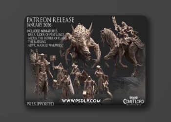 Comet Lord Miniatures January 2026 – 3D Print Model STL